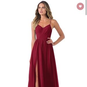 Burgundy Bridesmaids Dress from Azazie. Never worn